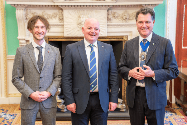 Lord Mayor of the City of London, Vincent Keaveney, marks Bloomsday with UCD alumni at the Mansion House
